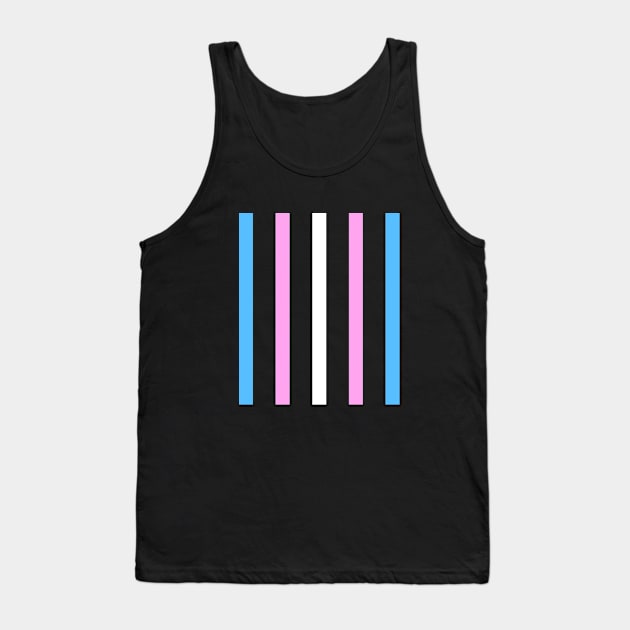 Trans Pride Lines Tank Top by SJAdventures